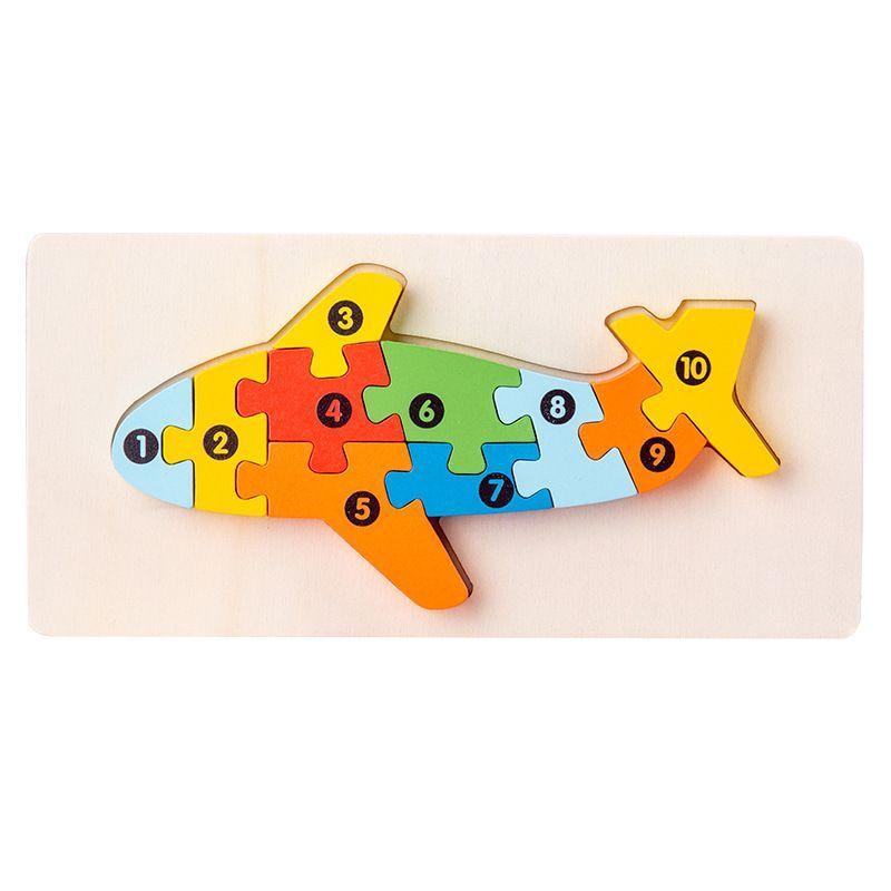 Wooden Early Education Building Blocks Puzzle