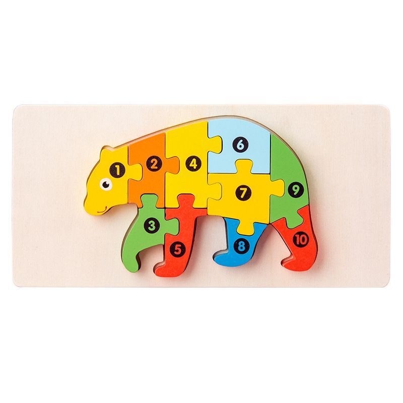 Wooden Early Education Building Blocks Puzzle