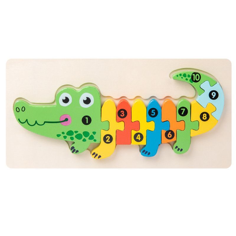Wooden Early Education Building Blocks Puzzle