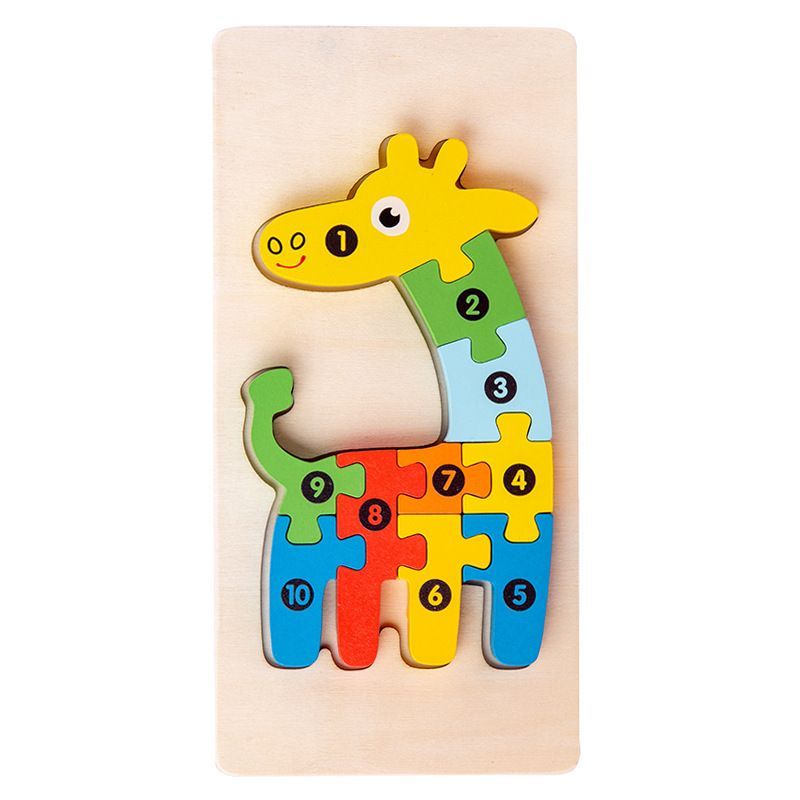 Wooden Early Education Building Blocks Puzzle