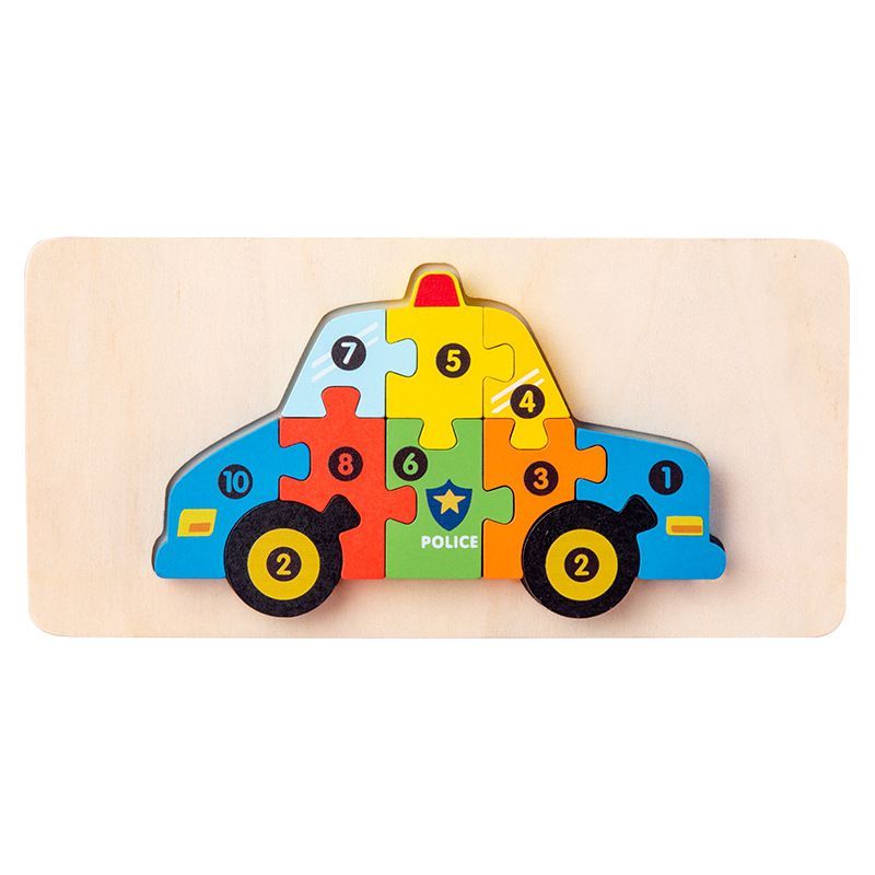 Wooden Early Education Building Blocks Puzzle
