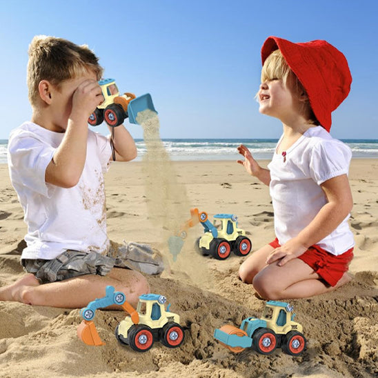 Des jouets de chantier éducatifs pour des moments magiques a la plage
