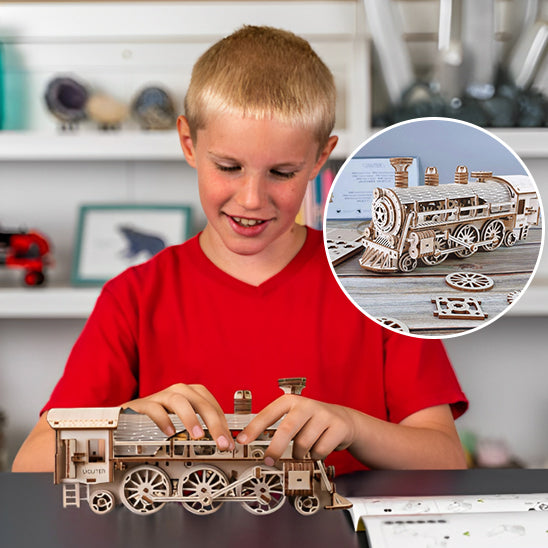Train à Vapeur Ury-Puzzle 3D