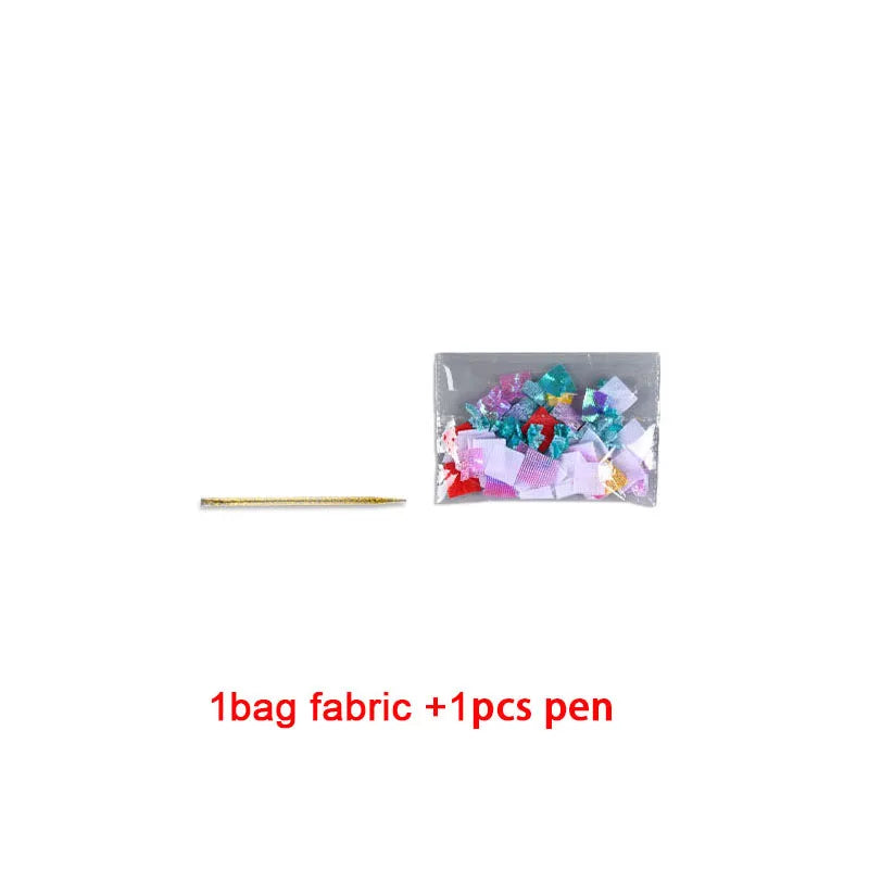 Fabric Art Frenzy Toys for Girls Dress Up Animal Princess Creative Puzzle Puncture Poke Boards Kids DIY Handmade Crafts Kits