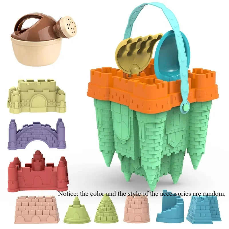 #### Beach Castle Bucket Play Sand Set Toys Sand Scoop Children Summer Toys Sand Toys Sand Box for Kids Outdoor Family Funny Gifts