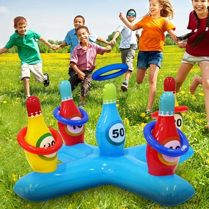 #### 1 Pc PVC Inflatable Bowling Sleeves, Children's Game Throwing SleevesWater Pool Play Water Sleeves Toys, Parent-Child Interactiv