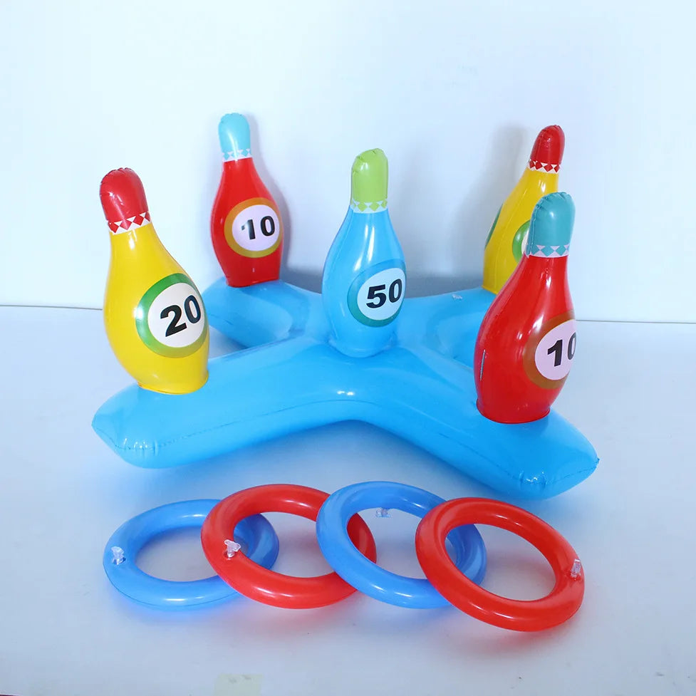 #### 1 Pc PVC Inflatable Bowling Sleeves, Children's Game Throwing SleevesWater Pool Play Water Sleeves Toys, Parent-Child Interactiv