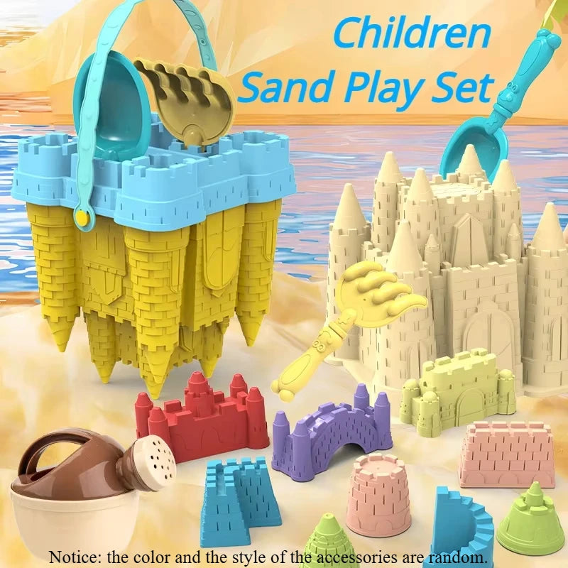 #### Beach Castle Bucket Play Sand Set Toys Sand Scoop Children Summer Toys Sand Toys Sand Box for Kids Outdoor Family Funny Gifts