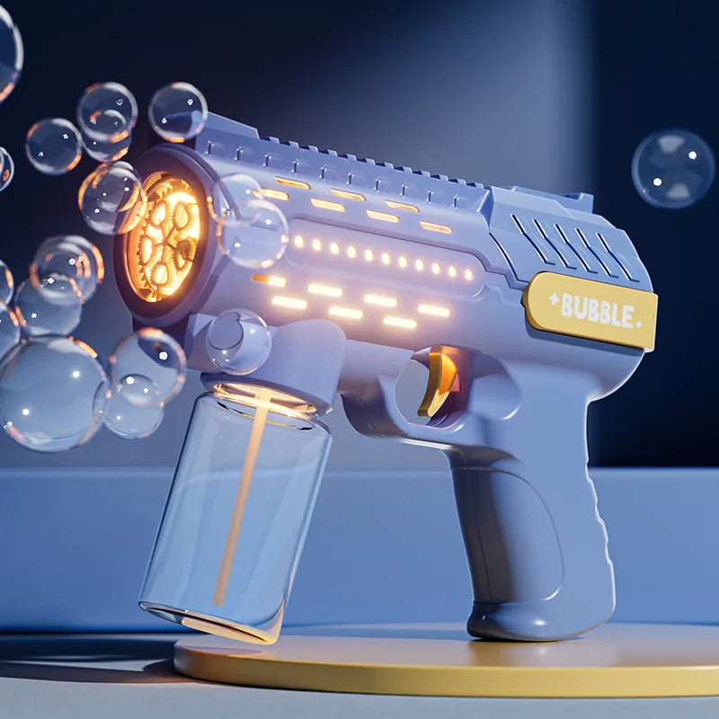 #### Unicorn children's electric bubble gun, toy bubble machine, automatic soap blowing machine with lights, outdoor party game, new