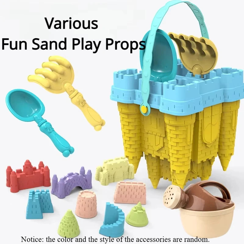 #### Beach Castle Bucket Play Sand Set Toys Sand Scoop Children Summer Toys Sand Toys Sand Box for Kids Outdoor Family Funny Gifts