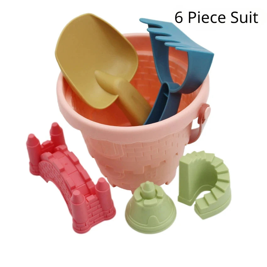 #### Beach Castle Bucket Play Sand Set Toys Sand Scoop Children Summer Toys Sand Toys Sand Box for Kids Outdoor Family Funny Gifts