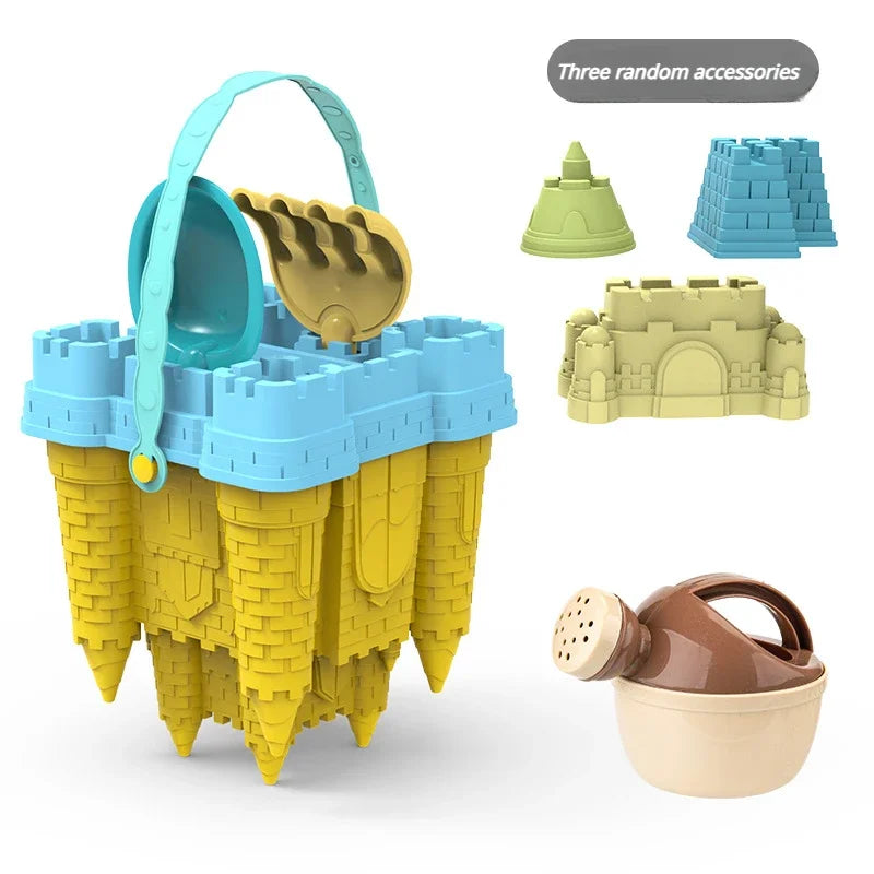 #### Beach Castle Bucket Play Sand Set Toys Sand Scoop Children Summer Toys Sand Toys Sand Box for Kids Outdoor Family Funny Gifts