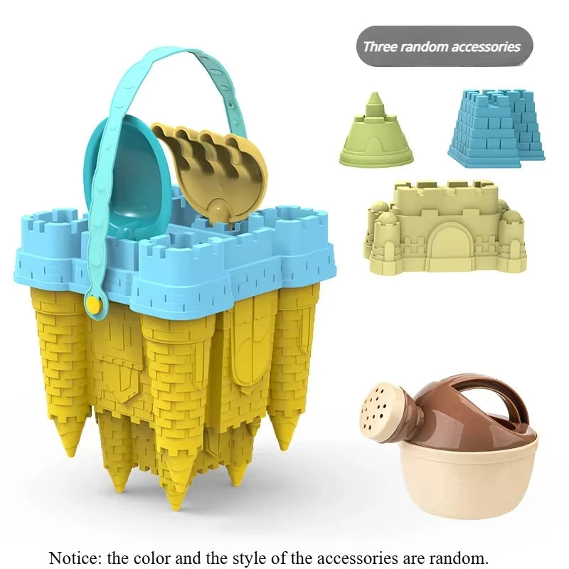 #### Beach Castle Bucket Play Sand Set Toys Sand Scoop Children Summer Toys Sand Toys Sand Box for Kids Outdoor Family Funny Gifts