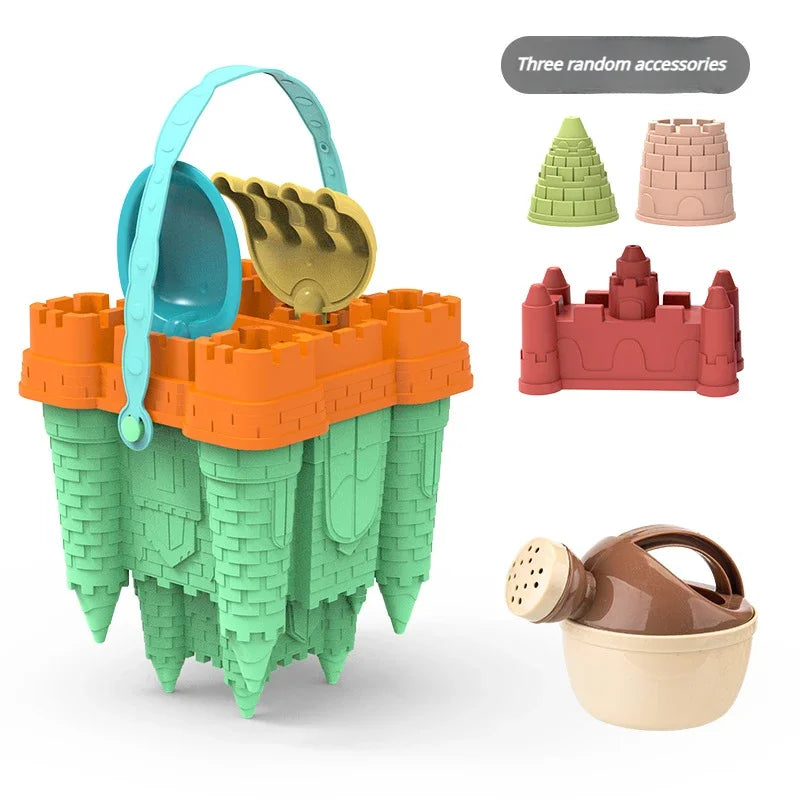 #### Beach Castle Bucket Play Sand Set Toys Sand Scoop Children Summer Toys Sand Toys Sand Box for Kids Outdoor Family Funny Gifts