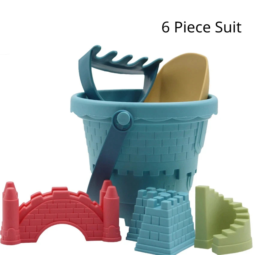 #### Beach Castle Bucket Play Sand Set Toys Sand Scoop Children Summer Toys Sand Toys Sand Box for Kids Outdoor Family Funny Gifts