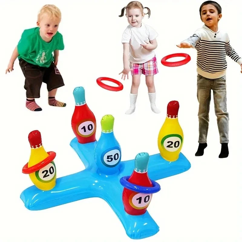 #### 1 Pc PVC Inflatable Bowling Sleeves, Children's Game Throwing SleevesWater Pool Play Water Sleeves Toys, Parent-Child Interactiv