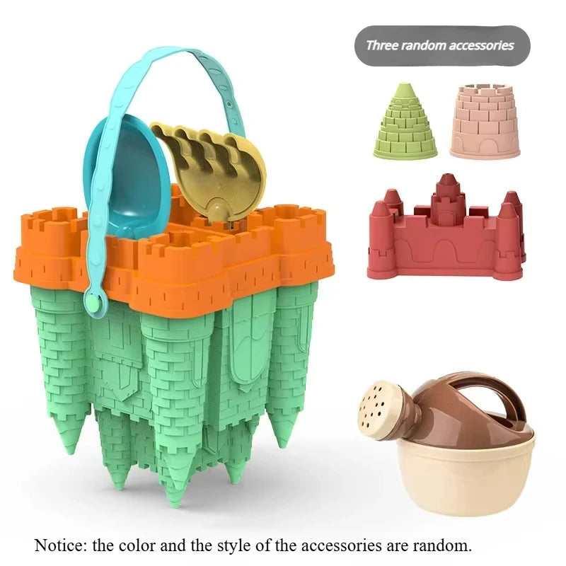 #### Beach Castle Bucket Play Sand Set Toys Sand Scoop Children Summer Toys Sand Toys Sand Box for Kids Outdoor Family Funny Gifts