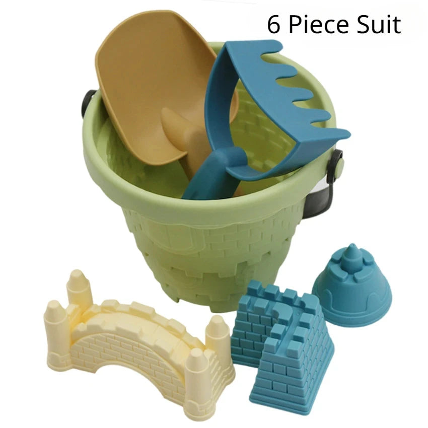 #### Beach Castle Bucket Play Sand Set Toys Sand Scoop Children Summer Toys Sand Toys Sand Box for Kids Outdoor Family Funny Gifts