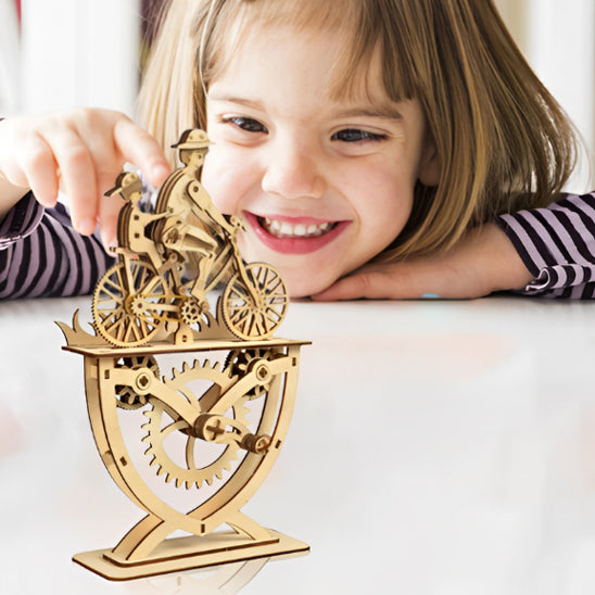 Puzzle 3D Père Fille et Fils en Bois