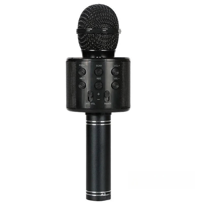 Wireless Bluetooth Karaoke Microphone , Karaoke Mic Speaker With Adjustable Remix FM Radio for Kids Girls Boys Teens Birthday