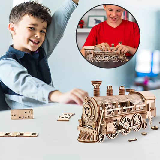 Train à Vapeur Ury-Puzzle 3D