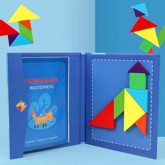 Puzzle magnétique pour enfants Montessori Tangram