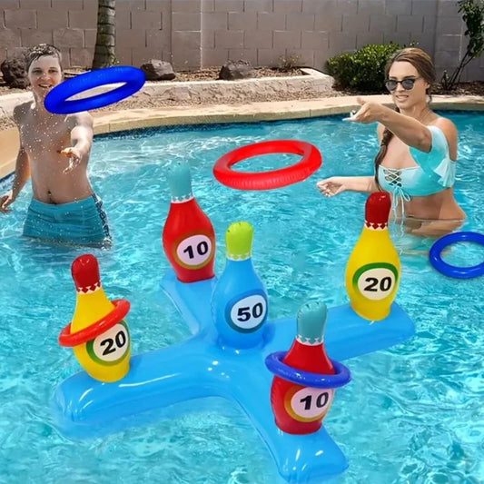 #### 1 Pc PVC Inflatable Bowling Sleeves, Children's Game Throwing SleevesWater Pool Play Water Sleeves Toys, Parent-Child Interactiv