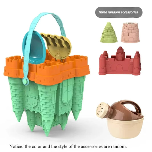 #### Beach Castle Bucket Play Sand Set Toys Sand Scoop Children Summer Toys Sand Toys Sand Box for Kids Outdoor Family Funny Gifts