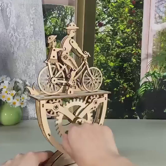 Puzzle 3D Père Fille et Fils en Bois