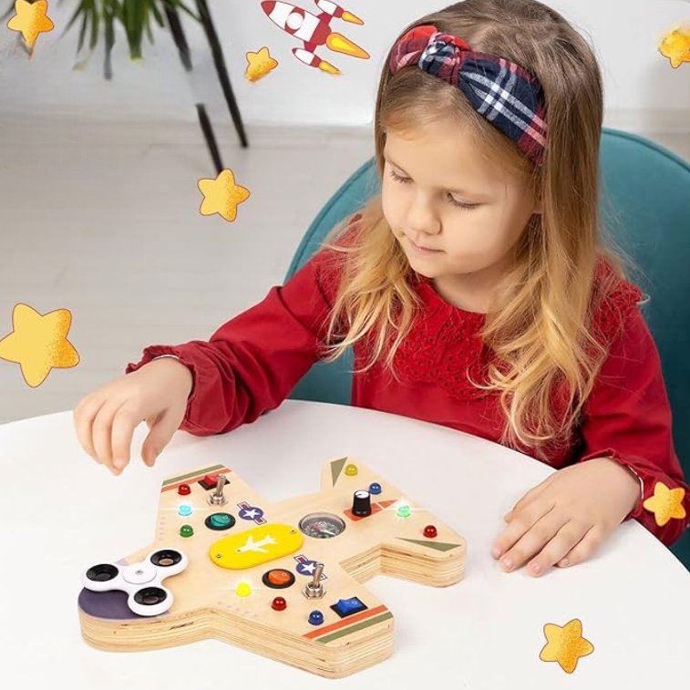 Tableau Montessori - BusyBoardCircuit™ - Aéronef - Ma boutique